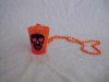 plastic bead chain and cup
