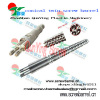 conical double screw and barrel for plastic extruder & injection machine