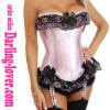 Pink Fashion Lace Wholesale Corset