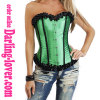 Sexy Migic Fashion Green Overbust Corset