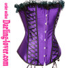 Purple Sexy Lace-up Fashion Corset