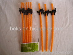 plastic Halloween pumpkin straw