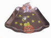 round durable Halloween plastic plate