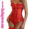 All Red Fashion Sexy Corset