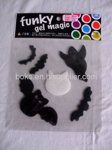 plastic white and black Halloween gel magic