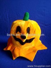 velvet Halloween pumpkin caps