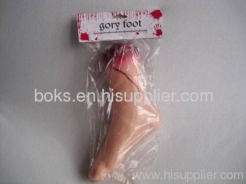 Halloween plastic gory foot toys