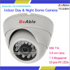 1.3 Megapixel 3.6mm lens 680TVL Indoor Use Day & Night Plastic Dome Camera