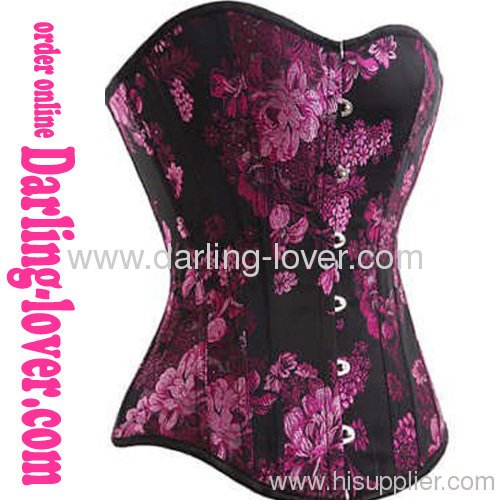 Sexy Migic Flower Overbust Corset