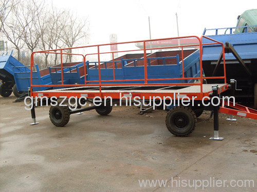 6 tons high quality platbed trailer made in china