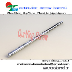 grade A QunYing single extruder screw and barrel which for LDPE HDPE film extruder