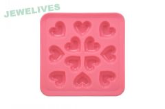 High fashion Silicone Heart shape Ice Cube tray In red