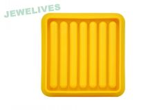 Fashion Silicone Popsicle Ice cube tray in Lemon Yellow
