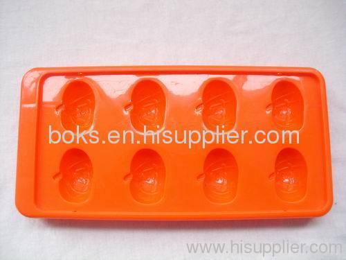 Halloween plastic orange ice cube trays