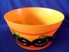 big yellow Halloween plastic salad bowls