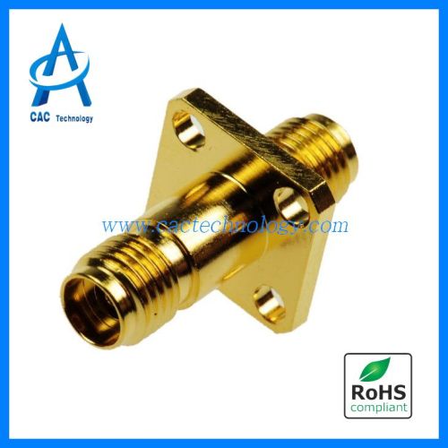 2.92mm adapter with flange female to female 40GHz VSWR 1.25max gold plated