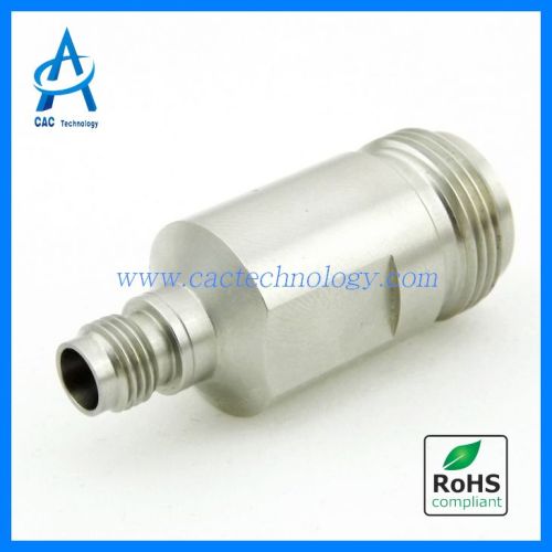 N to 2.4mm adapter female to female stainless steel VSWR 1.15max 18GHz ANAF24F00
