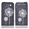 Comfortable Dandelion Pattern Stand Leather Case for Samsung i9300 Galaxy SIII