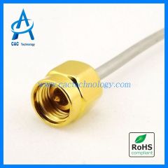 40GHz RF semi-rigid Coaxial Cable Assembly phase stable low loss with 2.92mm 2.4mm connector