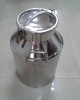 Stainless steel milk can for transport