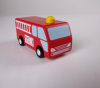 pull-back motor - fire engine wooden toys