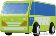 pull-back motor(bus) wooden toys caes model