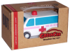 pull-back motor(ambulance) wooden toys cars model