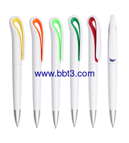 Gift ballpoint pen with swan shape clip