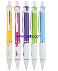 Promotional ballpen with raindrop and metal clip