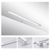 Italy Modern design chrome aluminum 600mm bathroom mirror led light /12W bathroom mirror lamp CE ROHS IP44 110V/220V AC