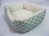 PLAID CANVAS PET BED