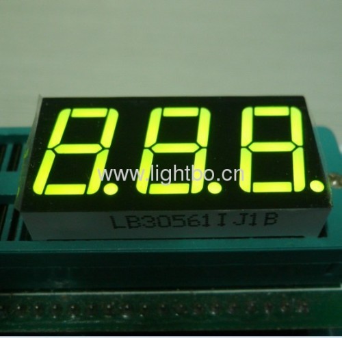 Triple Digit 7 Segment LED Display, various character height and emitting colours available