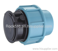 pp compression fittings pp end cap irrigation system supplier plastic pipe fittings