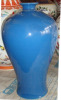 Ceamic blue prunus vase