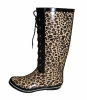 Girl's Leopard Print Rain Boots