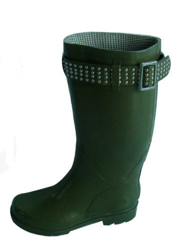 Beading Decorated Rubber Boots