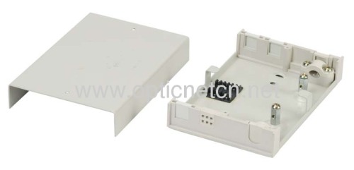Indoor 6 fibers Metal Termination Box with 6 pcs of Pigtail Small Terminal Box Wall Mount Termination Box