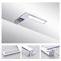 Italy Modern design chrome aluminum 155mm bathroom mirror led light / 3W bathroom mirror lamp CE ROHS IP44 110V/220V AC