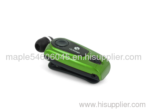 The smallet Bluetooth headset/retractable Bluetooth headset from Hong Kong