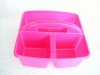 plastic shower caddy (3 cell) bath baskets