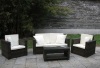 Garden rattan assemble sofa sets