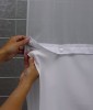 Removable Hookless Shower Curtain