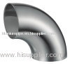 Polished stainless steel Butt welded elbow