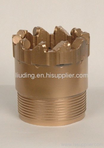 PDC core bit/PDC rib core bit