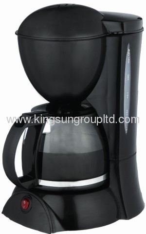 Black drip coffee maker