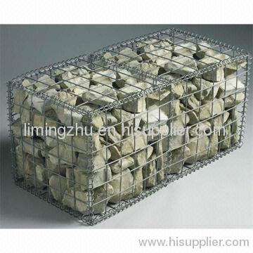 Welded Gabions, Made of Low-Carbon Steel Wire/Stainless Steel Wire, PVC Coated Steel Wire