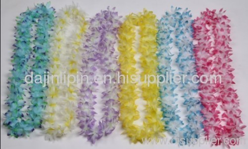 hawaii flower lei silk lei promotional gift souvenirs artificial flower fake flower