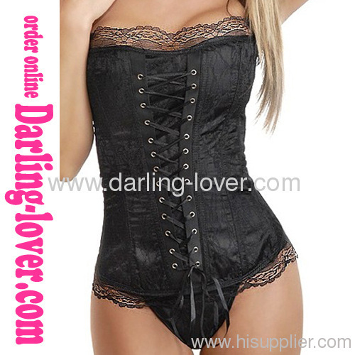 Sexy Black Lace-up Fashion Corset