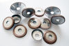 Hybrid diamond grinding wheel, bruting wheel