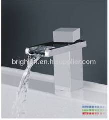 LED single hole basin faucet